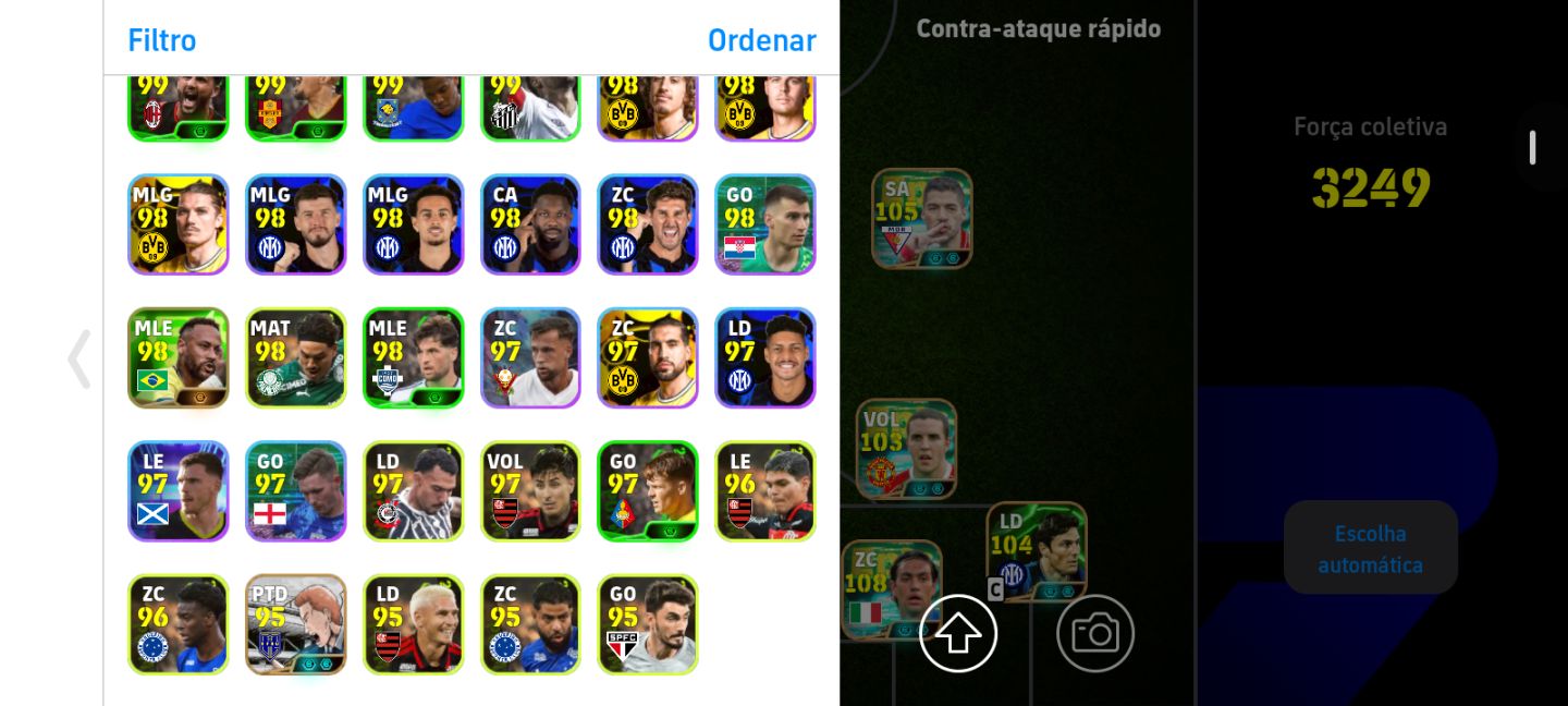 Conta Efootball | Ney Blitz + Suárez Blitz+ Nesta 108 + CR7 Épico + Técnico 90