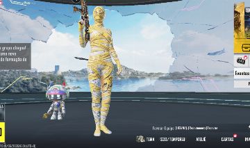Vende-se conta de pubg mobile Full acesso com múmia e 3 traje x