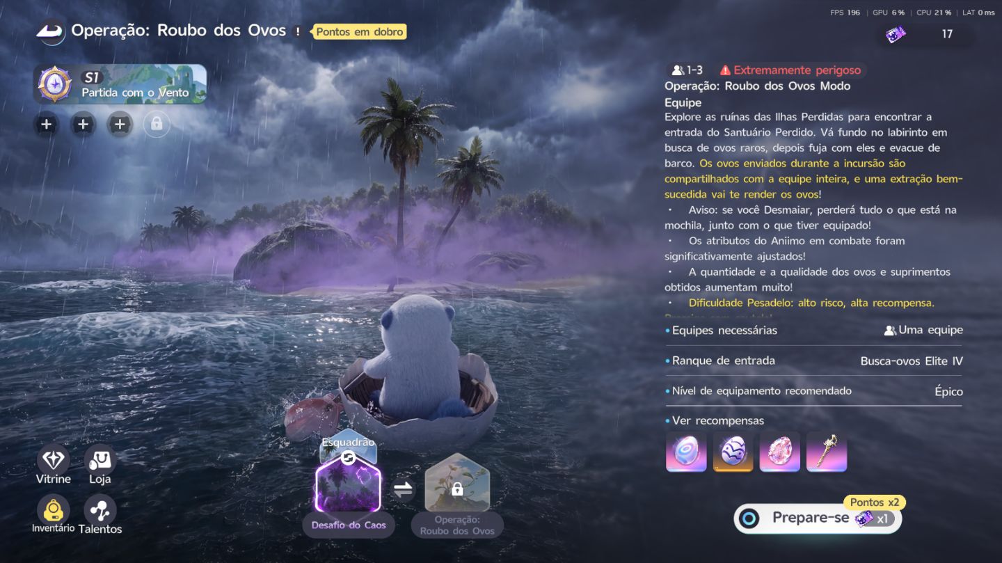 ANIIMO - CONTA HIGH END - LITA - LENDÁRIA / MAPA UNLOCK 100% / OVOS - CHAOS