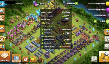 CV 15 QUASE FULL, faltando apenas alguns níveis dos herois e traps