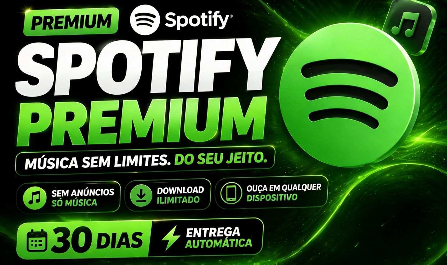 Spotify Premium 30D | 1 Mês | Entrega Automática