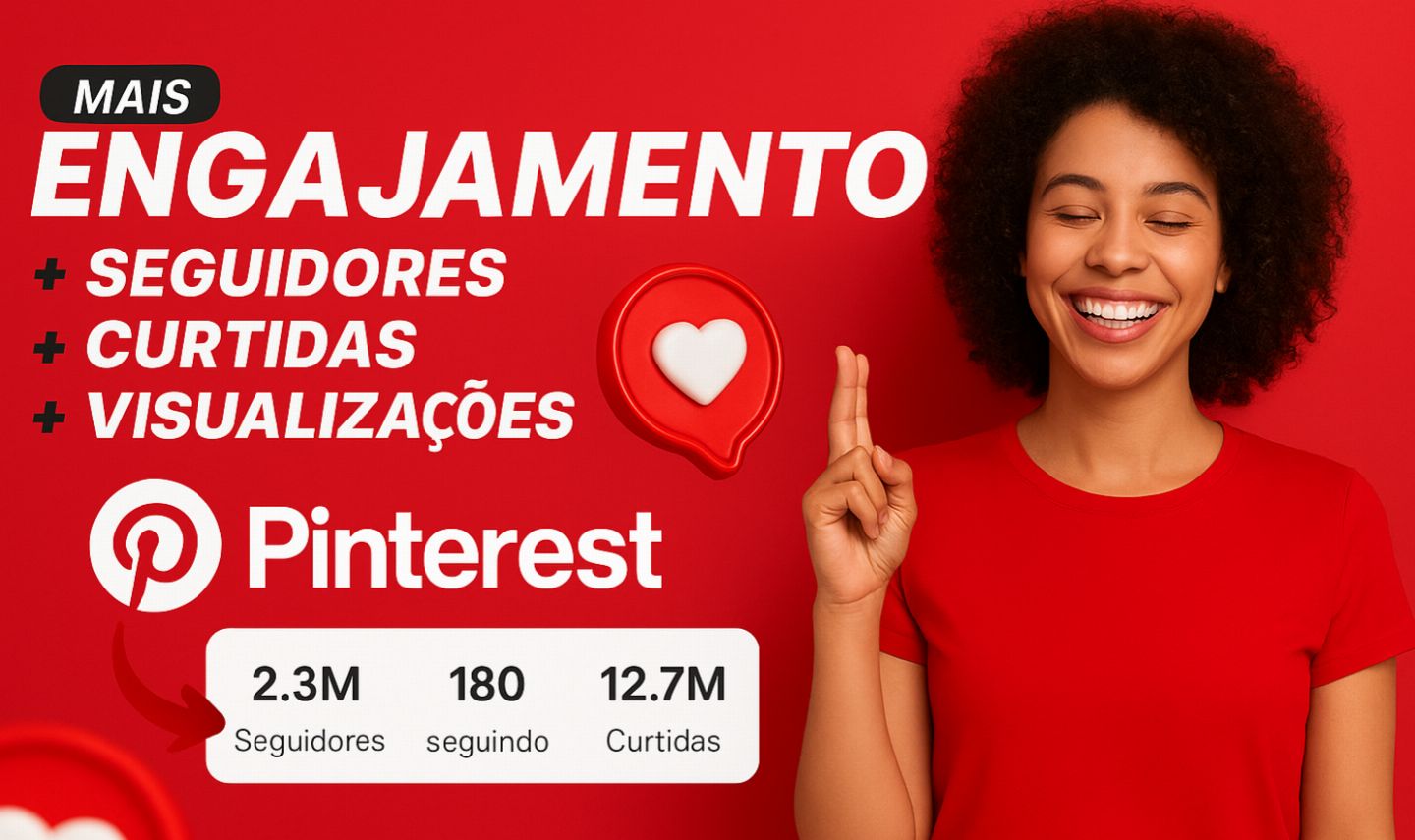 [MELHOR MELHOR OPÇÃO] CONTAS, SEGUIDORES, CURTIDAS E REPIN NO PINTEREST