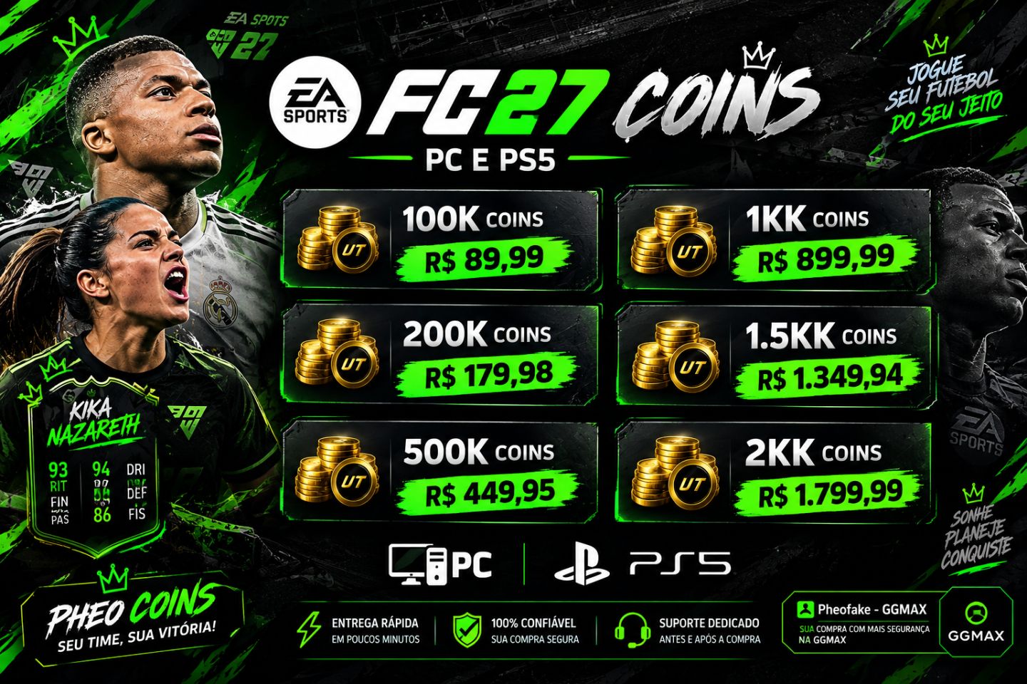 COINS EA FC 27 - MOEDAS MAIS BARATAS DO MERCADO - PC/PS5