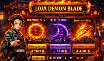 Loja de demon blade respirações e artes de demonios
