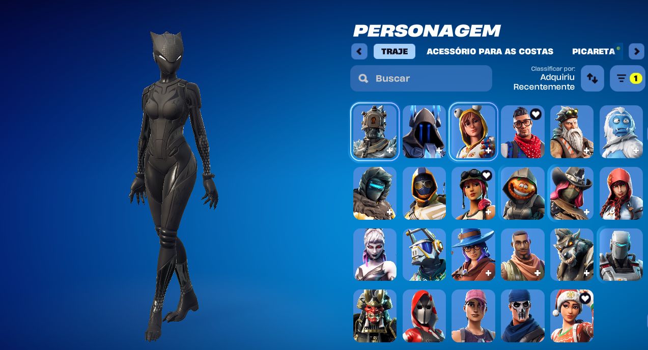 Conta fortnite antiga com muitas skins