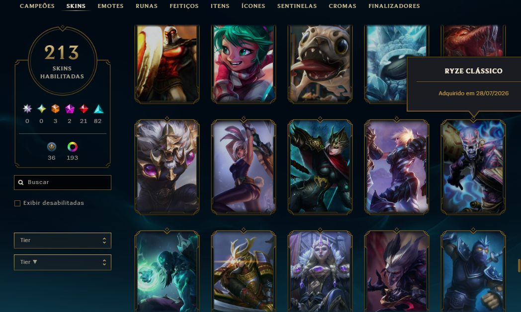 CONTA LOL À VENDA ELO ALTO ÓTIMO MMR PRONTA PARA JOGAR