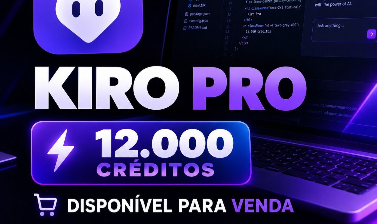 Kiro ia 12 mil de créditos 30 dias de acesso