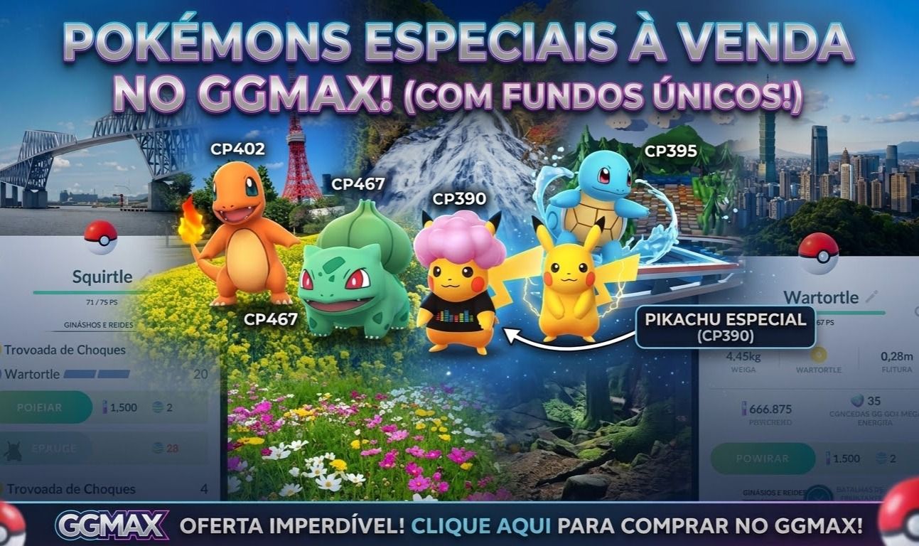 Pokémon com fundo especial(locais) e eventos