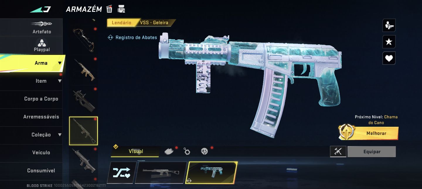 Conta de Blood Strike Nível Alto, Skins Raras e Rank elevado e Itens Esclusivos