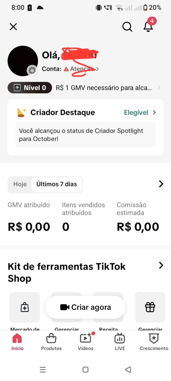 Conta tiktok Shop + 30k seguidores