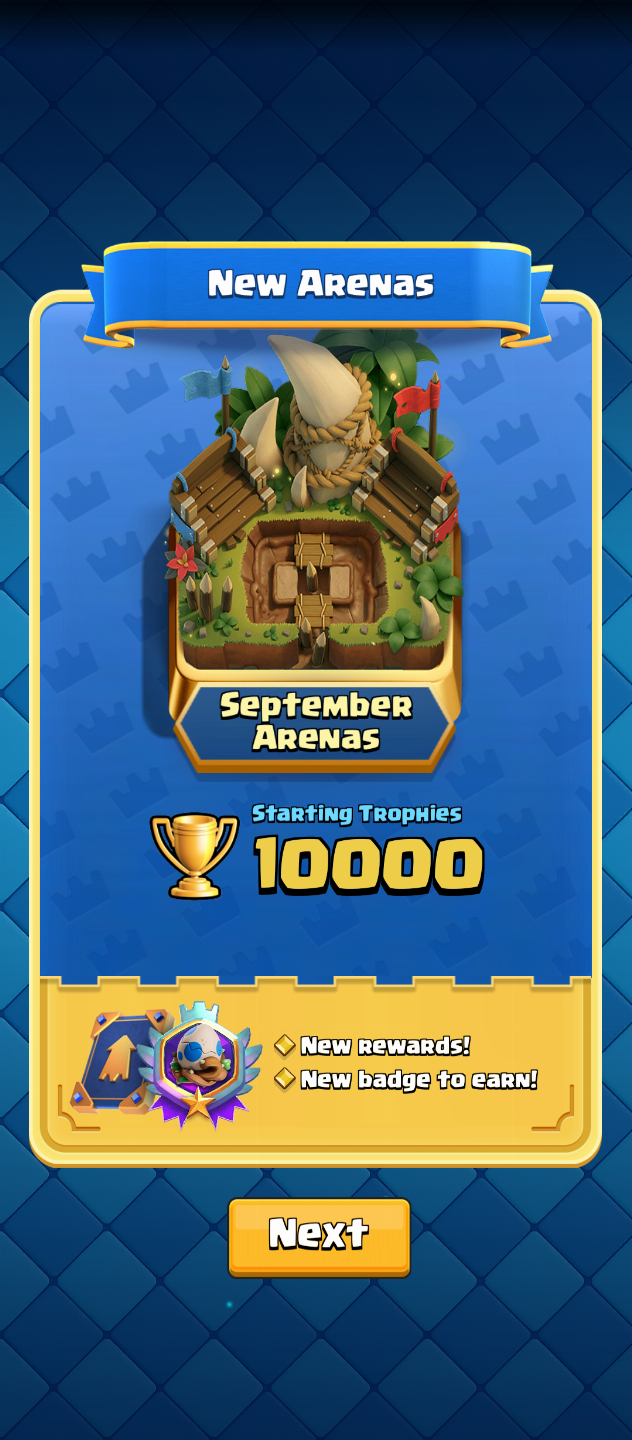 SUBO TROFÉUS E PASSE ARENA 1-25(0 ATÉ 10K), JOGADOR EXPERIENTE - CLASH ROYALE