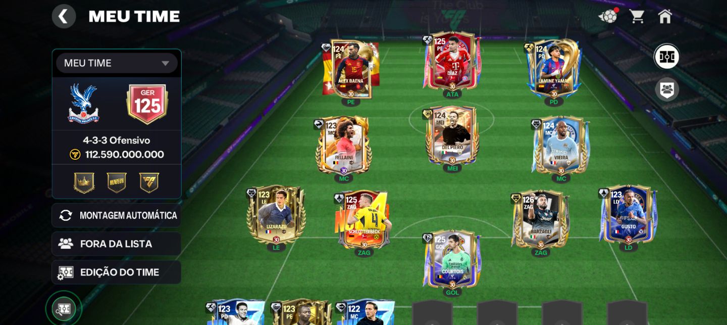 Conta de FC mobile 26 ideal para subir de divisão (Olhem a legenda)