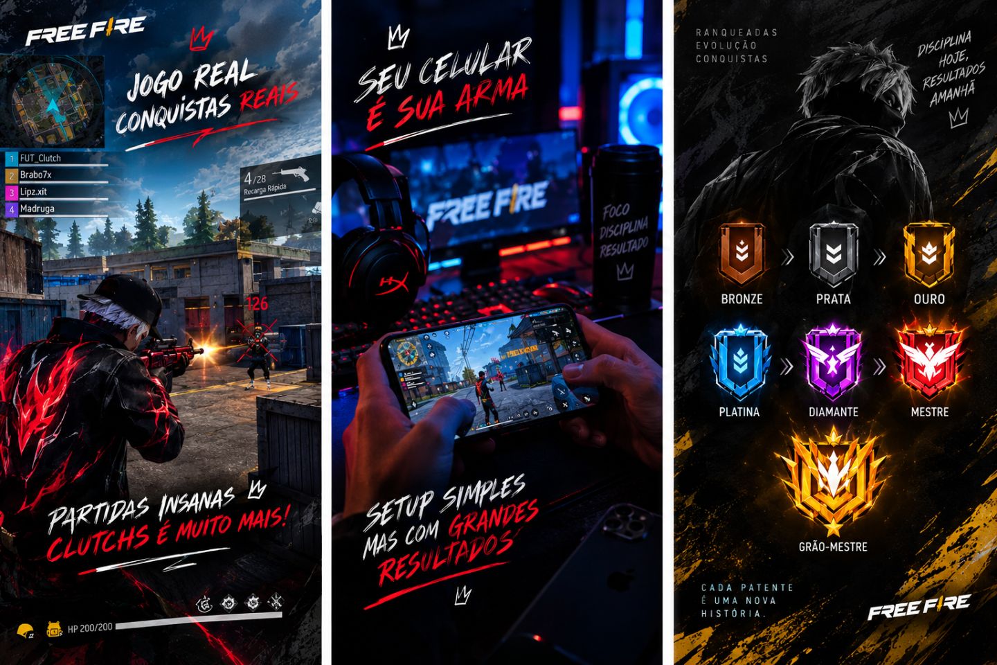 UP de Estrelas CS Free Fire | Boost de Rank
