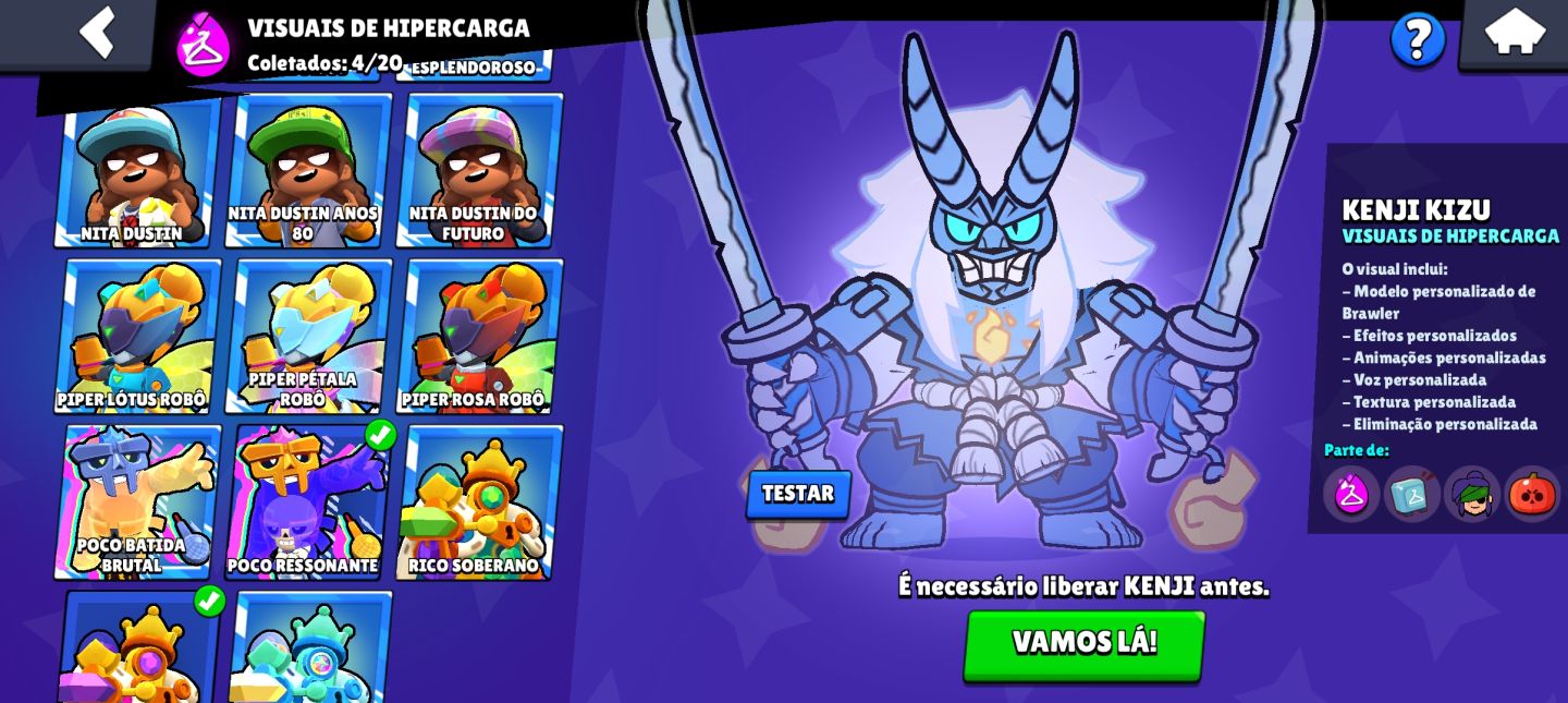 Conta de brawl stars muito completa