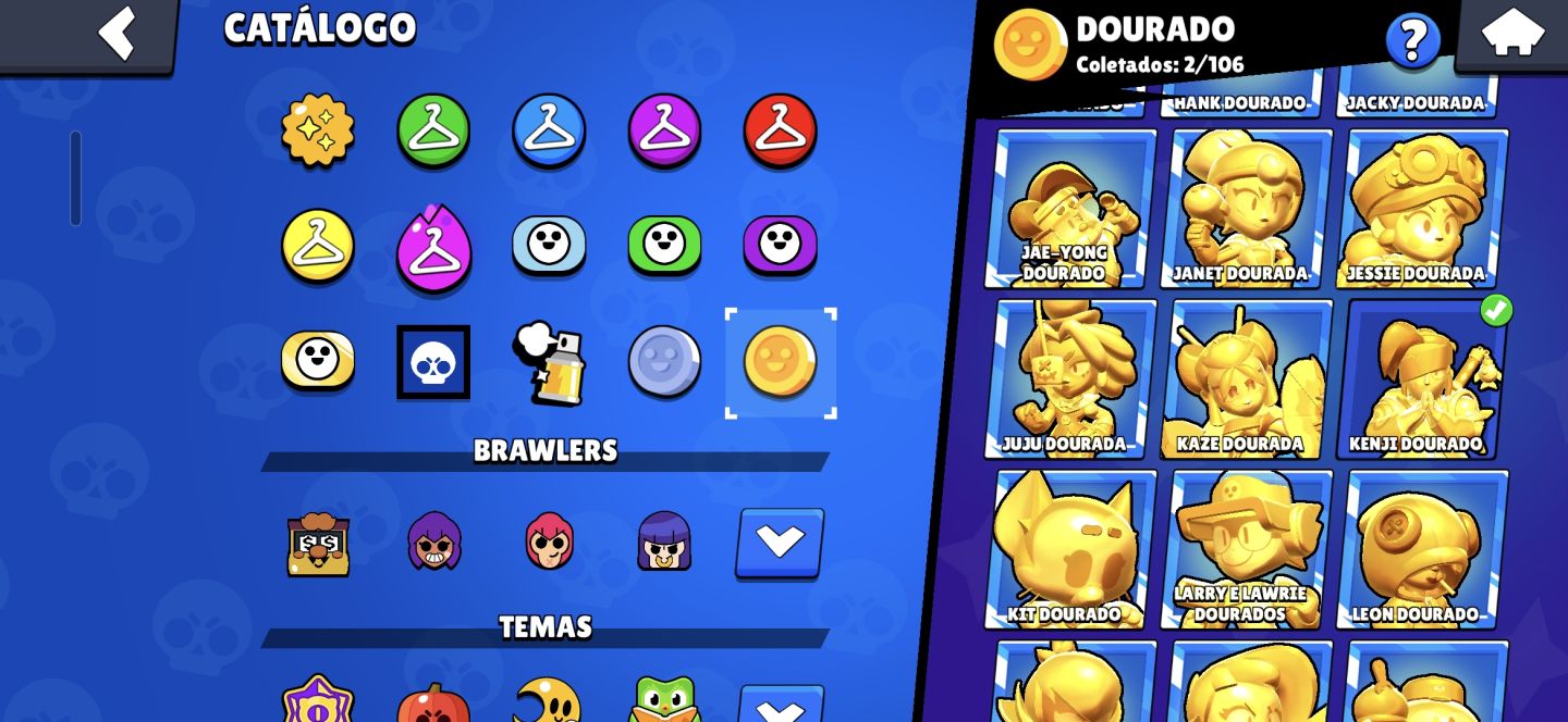 Conta de brawl stars full brawlers, 1x pro pass.