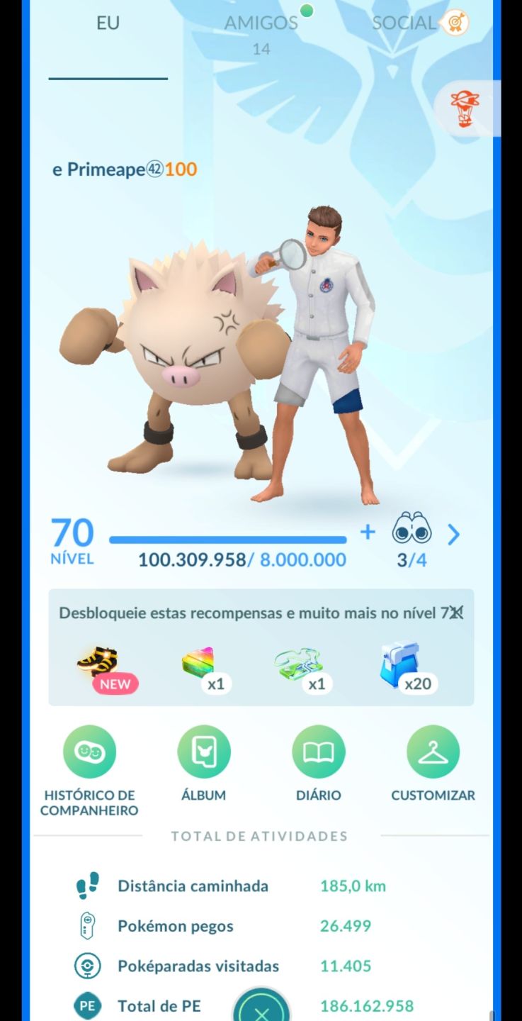 Conta Pokemon Go- level 70 UPADA LER DESCRIÇÃO!!!