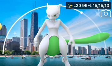 Mewtwo shiny FUNDO Chicago e tokyo