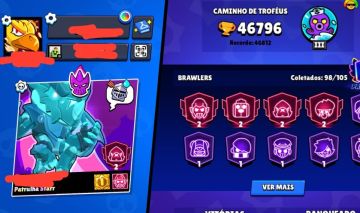 CONTA BRAWL STARS COM MELHOR SKIN DO CORVO /DIAMANTE.