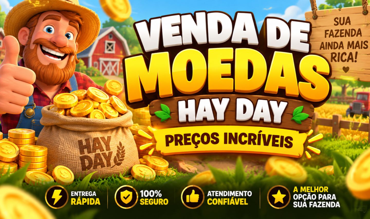 [PREÇO IMBATÍVEL] MOEDAS HAYDAY - FIQUE RICO NO HAY DAY