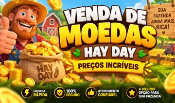 HAY DAY - MOEDAS DO HAYDAY NO MELHOR PREÇO SÓ AQUI
