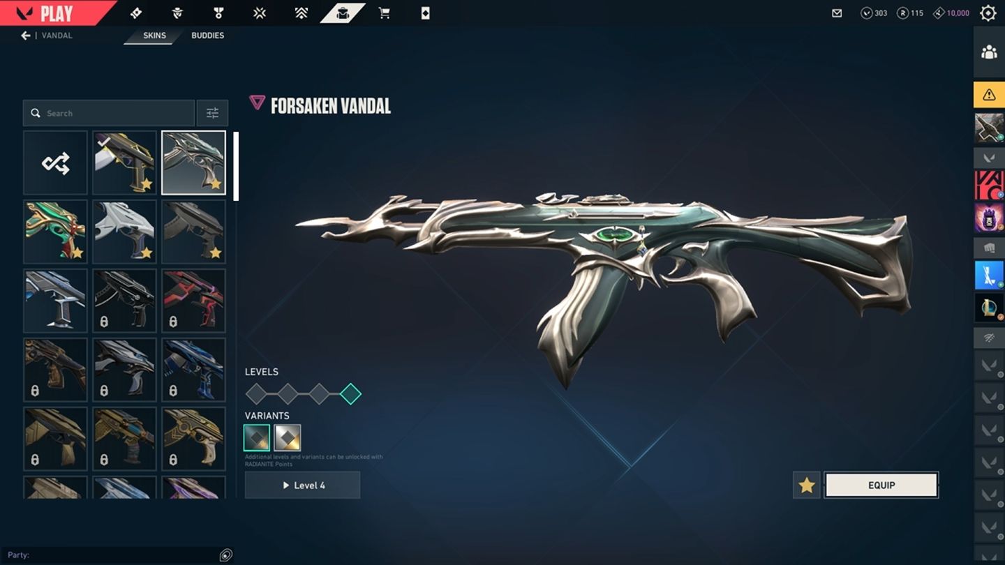 Conta Valorant skins premium