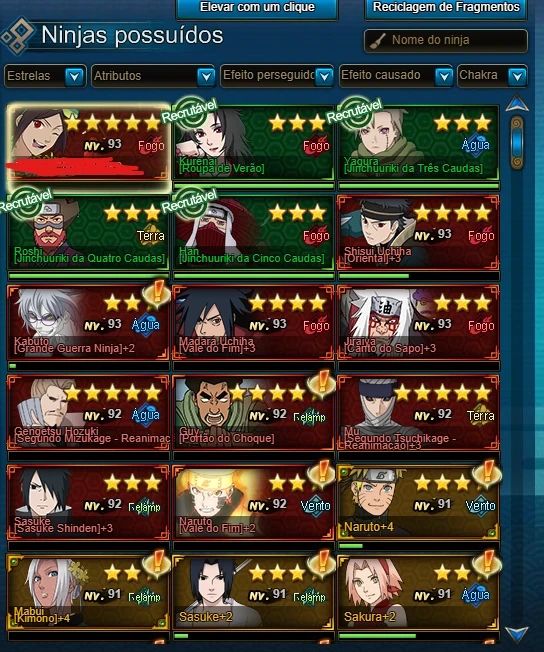 Conta com 30K de Cupons com Madara/hashirama full bt +naruto vale do fim Sv841