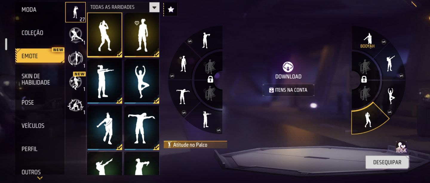 CONTA FREE FIRE CALÇA ANGELICAL AZUL