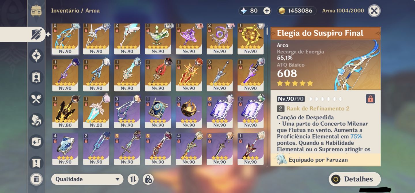 Conta antiga com 19 T5 limitados e 16 armas T5
