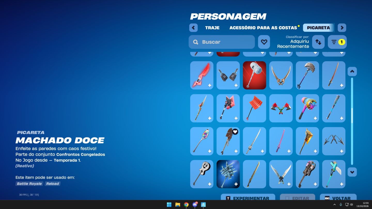 Conta de fortnite OG (+30 Skins compradas, e pacotes exclusivos)