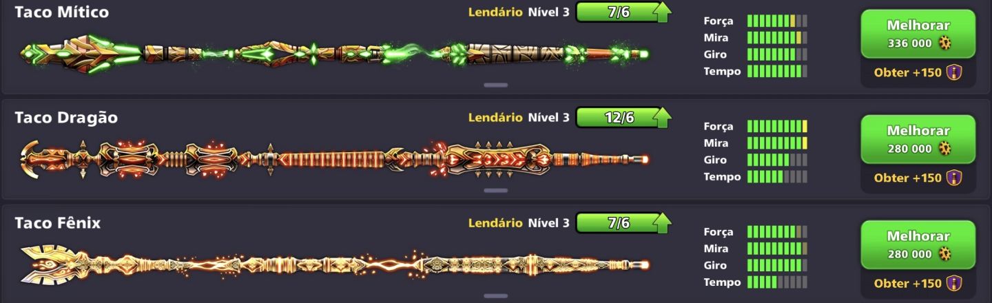 CONTA 8 BALL POOL TOP - NÍVEL 79 | 15+ TACOS LENDÁRIOS | VIP ESMERALDA