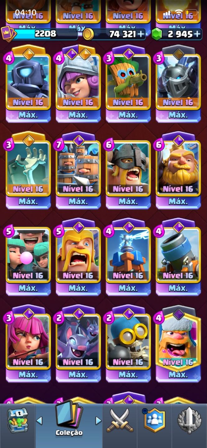 Conta Clash Royale Endgame - 8 anos