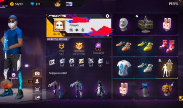 CONTA FREE FIRE, COM CALÇA ANGELICAL AZUL+ PREÇO NEGOCIAVEL