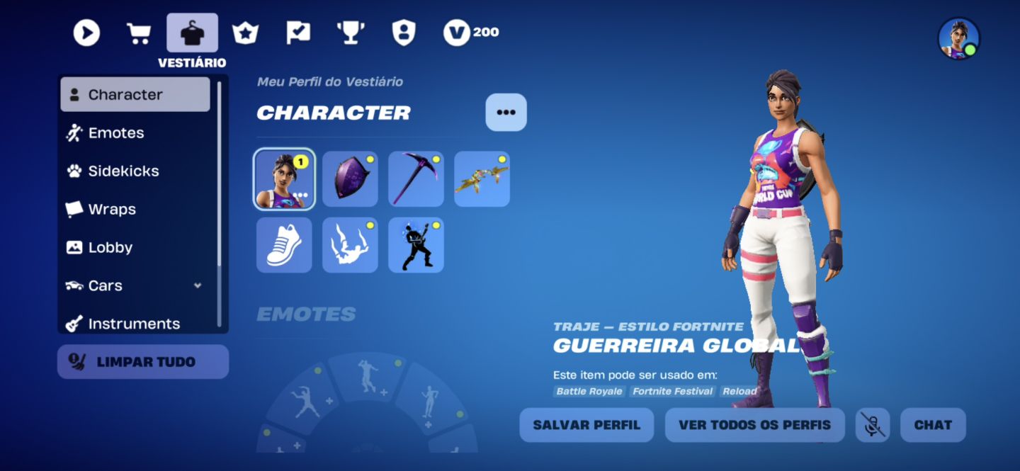 Conta fortinite capítulo raiz