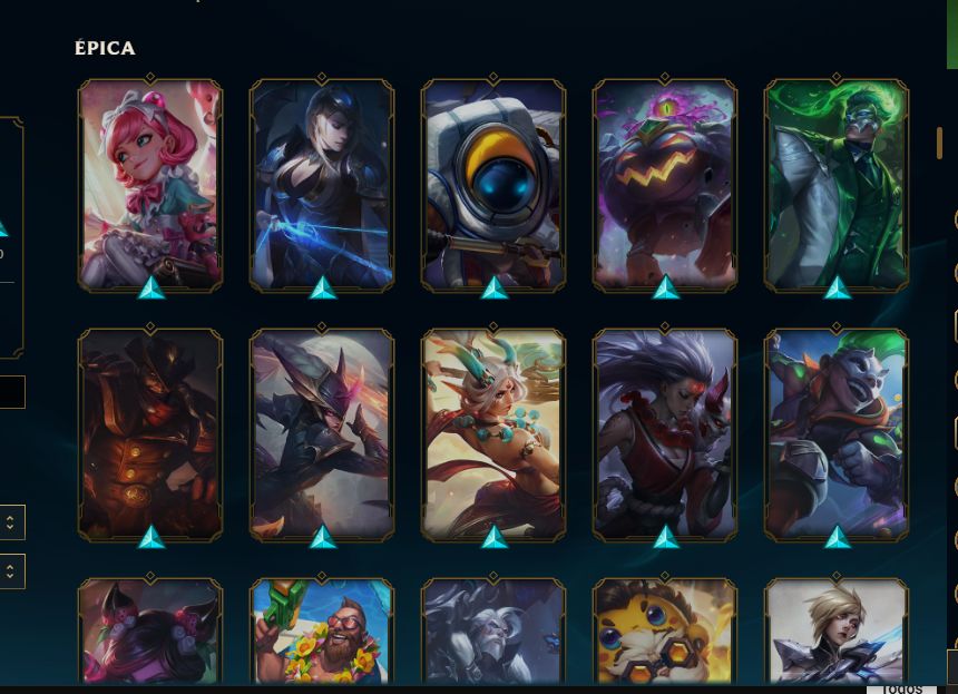 Conta 2016 Lol - ESMERALDA 3 - 200 Skins - Full Acesso