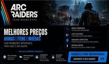 [ENTREGA RAPIDA] ARC Raiders | Moedas + Armas LvL 4 + Itens + Combo Itens