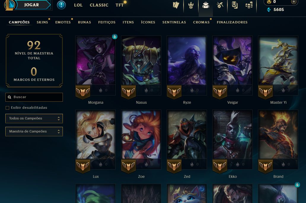 [Entrega Automática] Lol Ferro, 49 Skins, Skin Mítica, Upada na Mão, 100% Segura