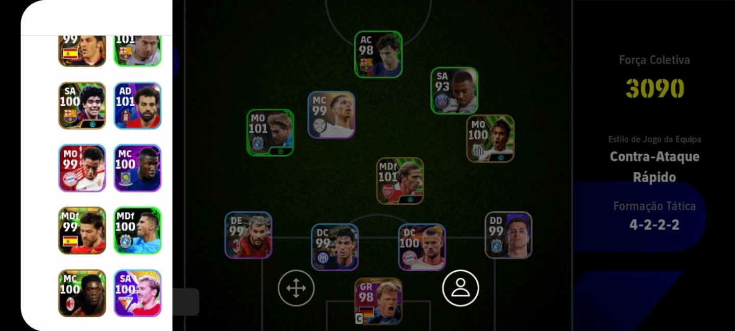 Conta efootbal mobile (olhe a descrição)