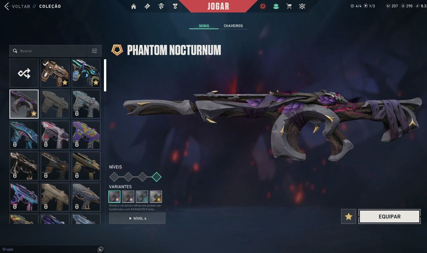 CONTA FULL PREMIUM |+19k VP EM SKINS (ARAXYS, IMPERIUM, NOCTURNUM, ZERØFANG).