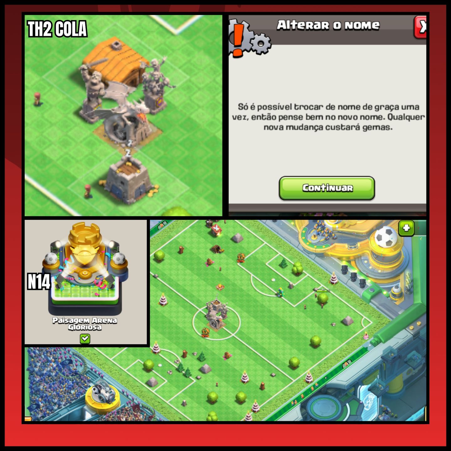 CV1 E CV2 RAROS COM CASTELO E TROCA DE NICK GRÁTIS