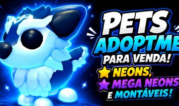 [CANGURU (FR), +] Venda de pets Adoptme! MEGA NEONS, NEONS E MONTÁVEIS!