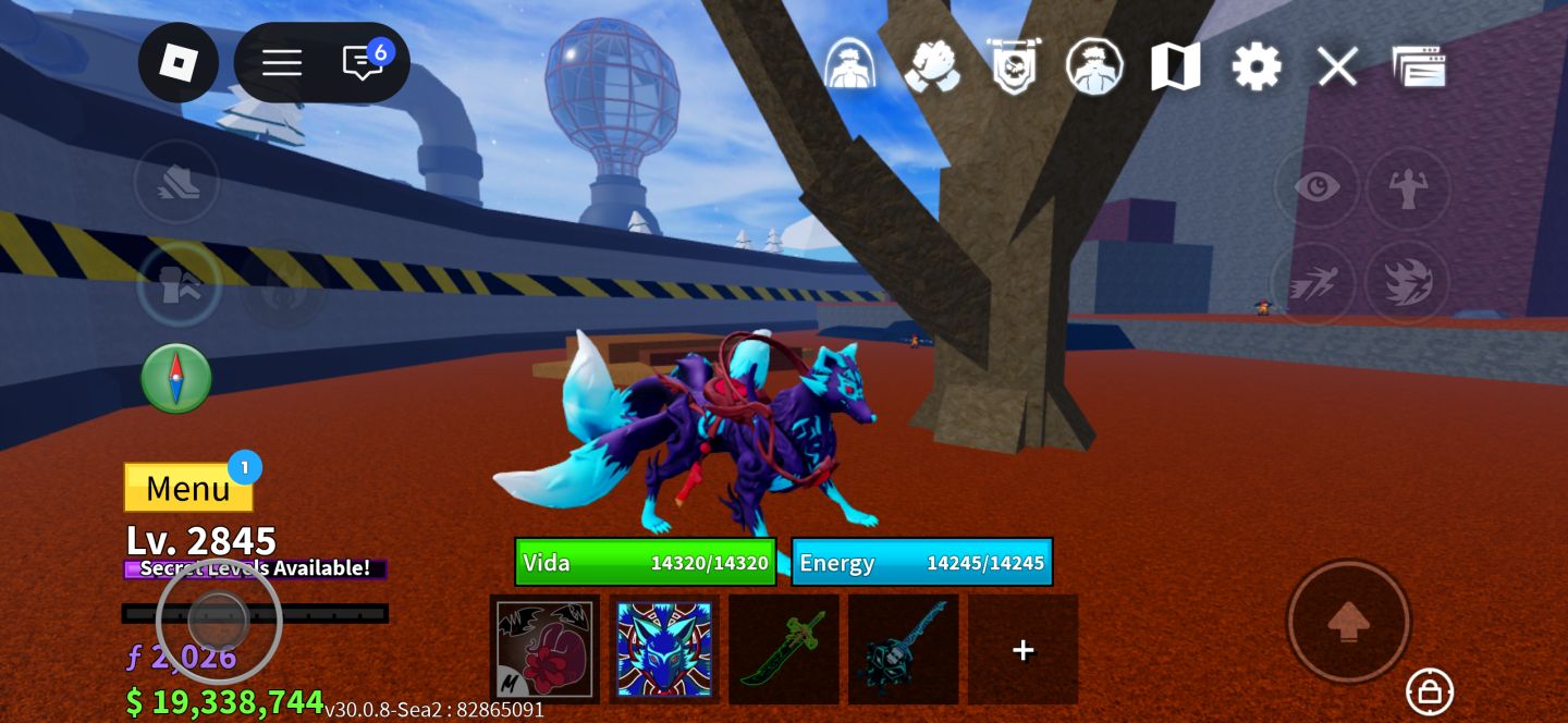 Blox Fruits LV MAX 2845 | Dragon, Kitsune e Tiger PERMANENTES + Dark Blade
