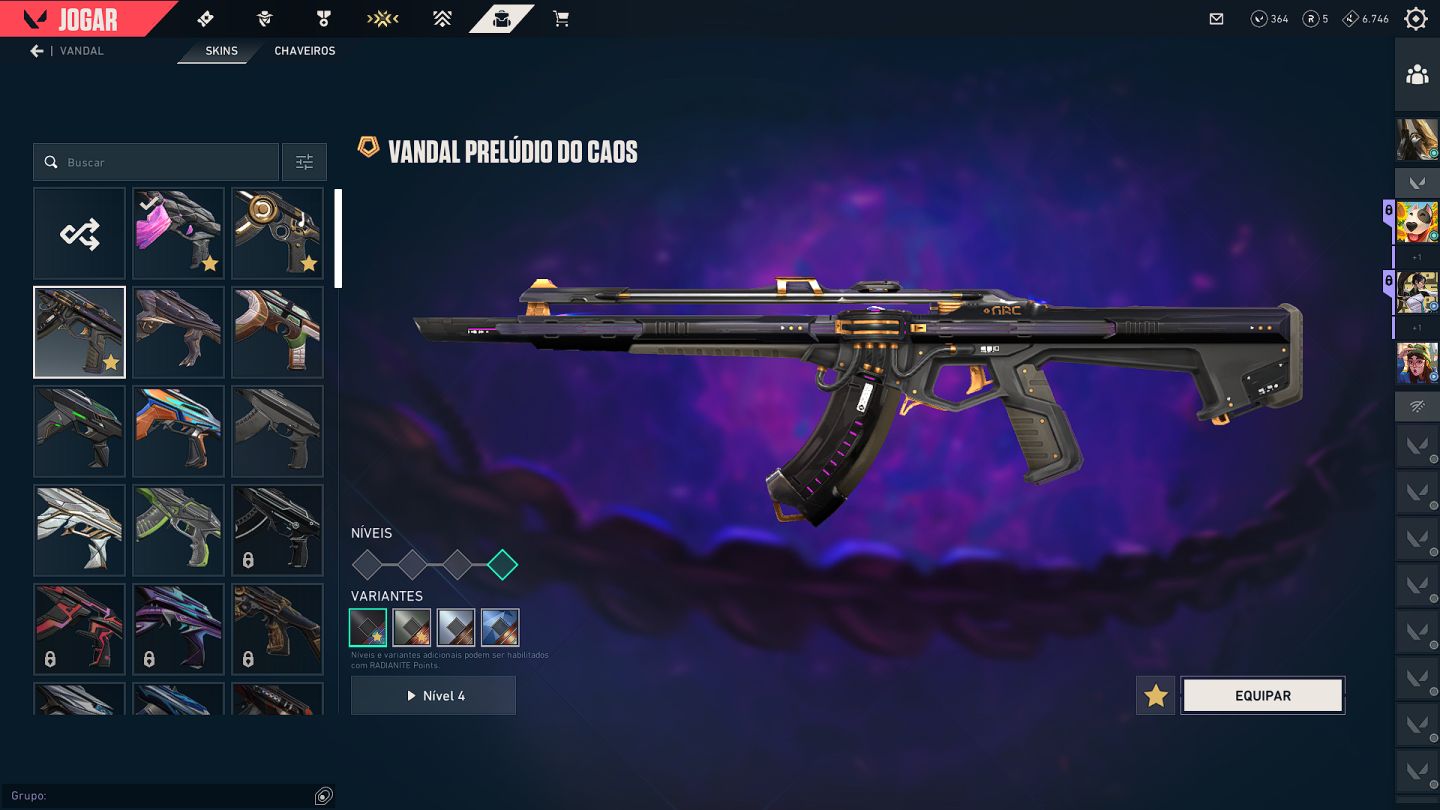 CONTA VALORANT TOP | CHAMPIONS 2026 | preludio do caos e dragão | +20 SKINS