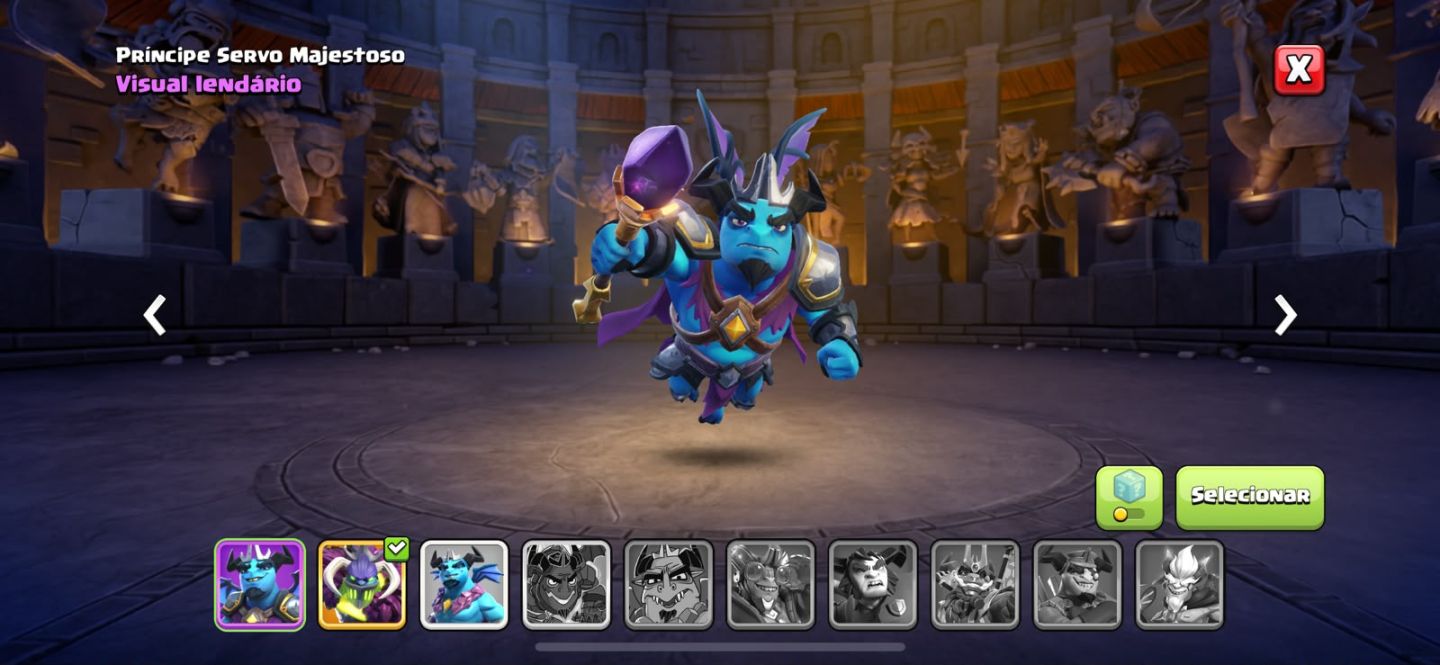 Conta Clash of Clans Nível 235 Heróis Altos Skins Lendárias Equipament Evoluídos