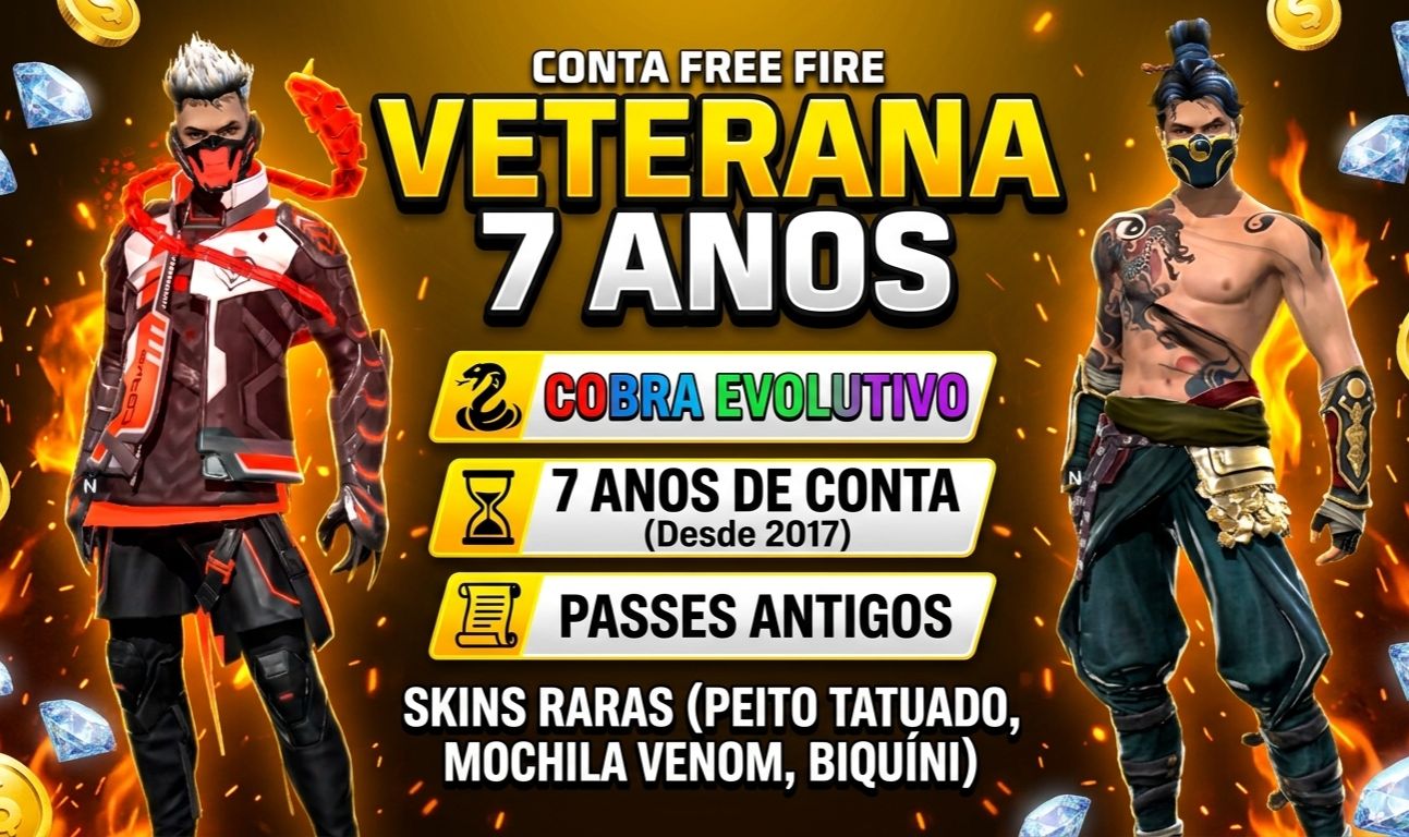 CONTA RELÍQUIA DE FREE FIRE DE 2017