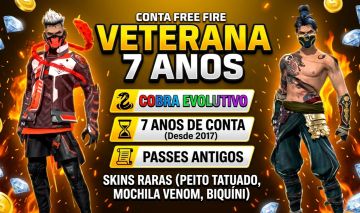 CONTA RELÍQUIA DE FREE FIRE DE 2017