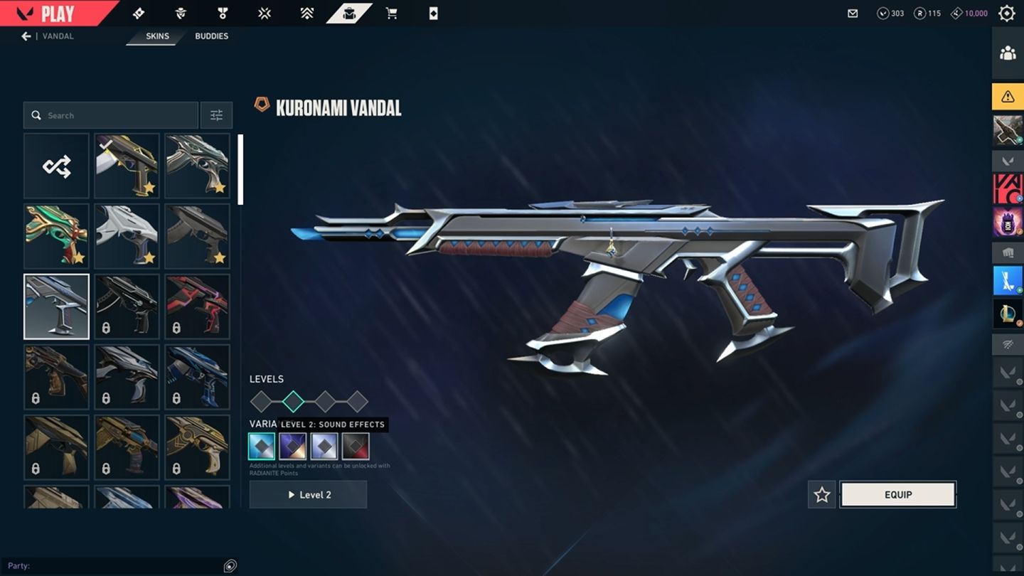 Conta Valorant skins premium