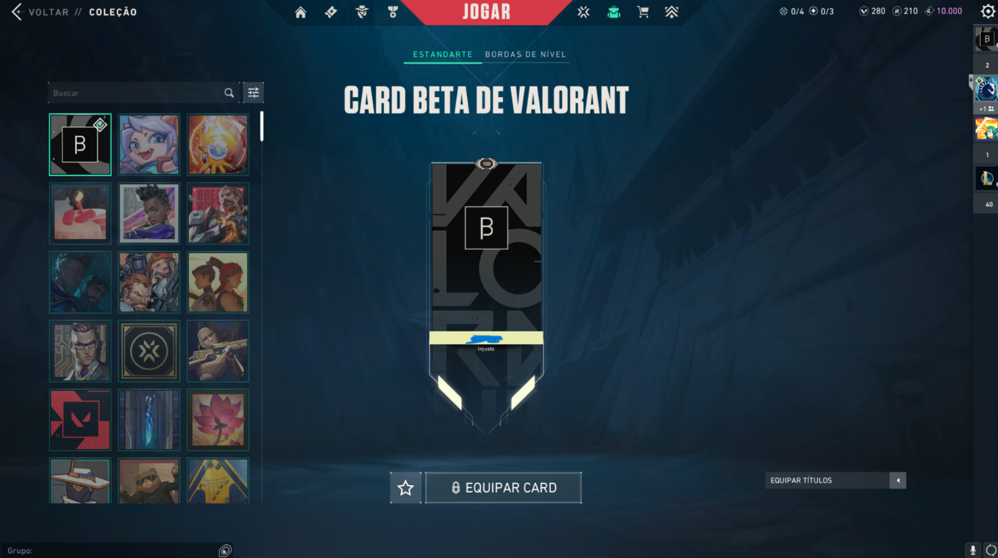 Conta Valorant criada na beta e com skins raras - Unico dono