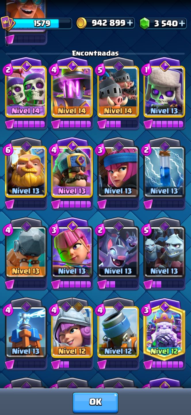 Conta clash royale +9000 troféus