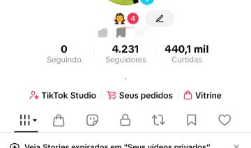 Conta tiktok pessoal / Tik Tok shop 4200 seguidores reais 400000k curtidas.