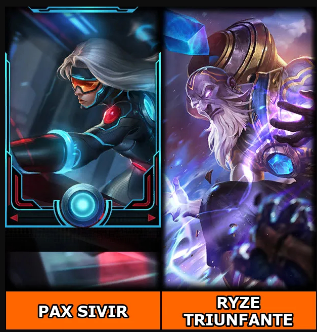 CONTA FULL ACESSO LEAGUE OF LEGENDS PAX SIVIR + RYZE TRIUNFANTE + ICONE TORMENTO
